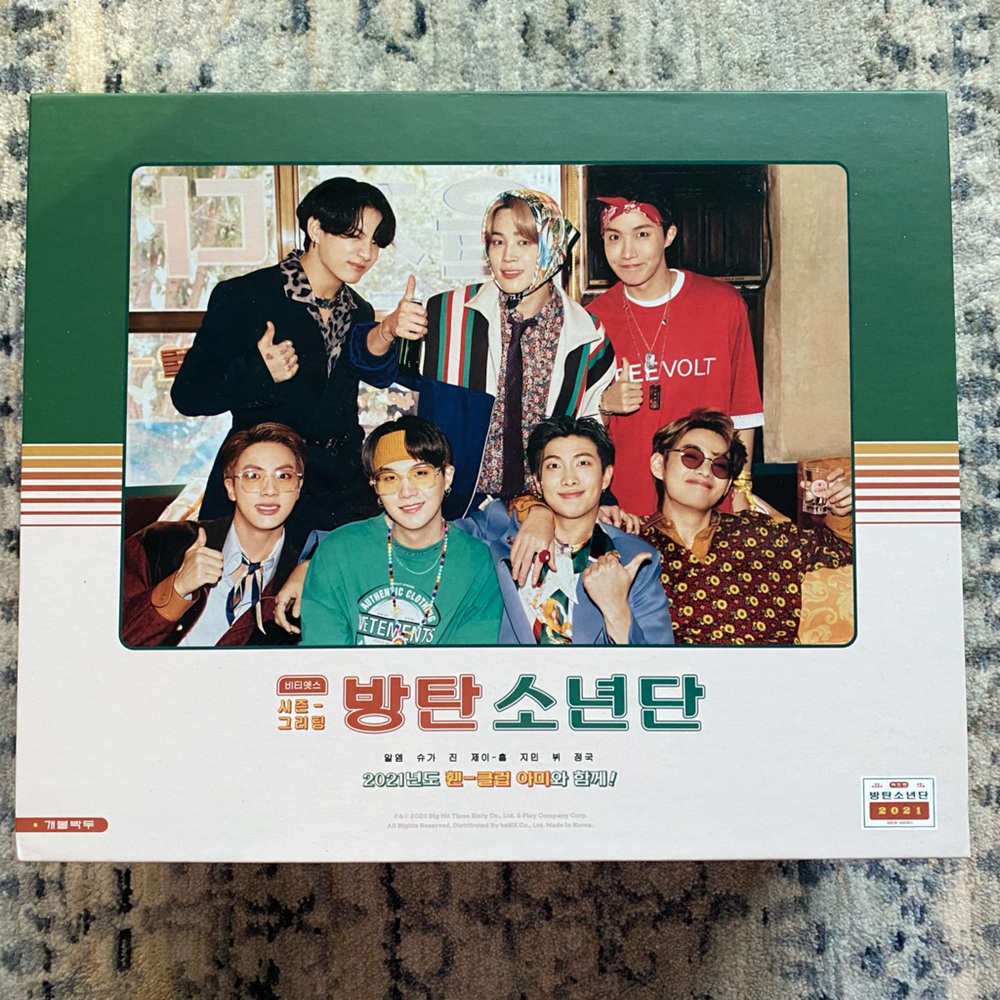 BTS merch pack vintage style